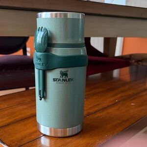 Stanley Green Food Jar/Thermos with Spoon